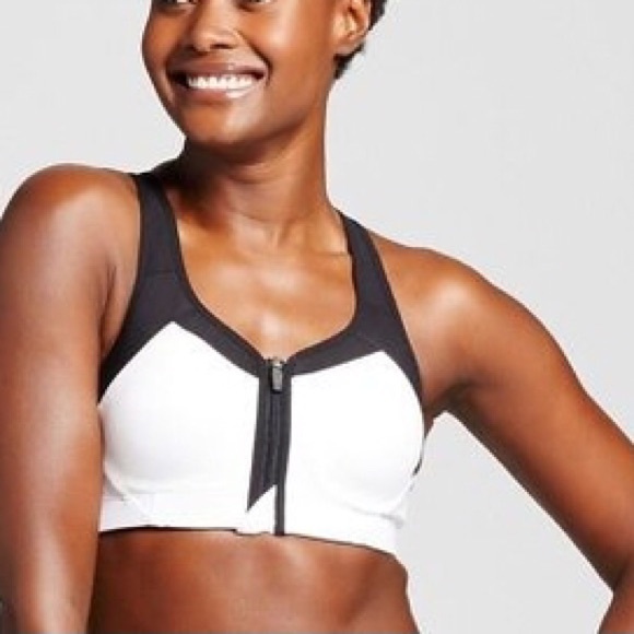champion zip up sports bra
